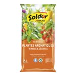 Terreau pour plantes aromatiques 6l utilisable en agriculture biologique soldor algoflash - l'unité Terreau pour plantes aromatiques 6l utilisable en agriculture biologique soldor algoflash - l'unité