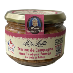 Terrine de campagne aux lardons fums mere lalie - le pot de 180g