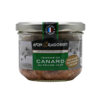 Terrine canard au poivre vert avon et ragobert - le bocal de 180 g
