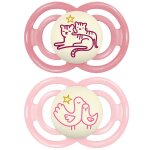 Sucettes phosphorescentes animaux 18 + mois perfect mam - la ttine