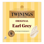 Th� noir earl grey twinings - la boite de 100 sachets