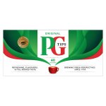 Th noir original pg tips - la boite de 40 sachets