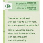Thé vert citron carrefour sensation - les 25 sachets de 1, 3g Thé vert citron carrefour sensation - les 25 sachets de 1, 3g