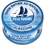 Thon albacore au naturel petit navire - la boite de 140 g net goutt