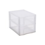 Tour de rangement taille mini (format a4) - 2 tiroirs - l'unit