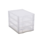 Tour de rangement taille mini (format a4) - 3 tiroirs carrefour home - l'unit