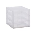 Tour de rangement taille mini (format a6) - 3 tiroirs carrefour home - l'unit