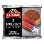 Tournedos dans le filet charal - la barquette de 2 - 280g