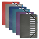 Trieur crossline - 21 x 29, 7 cm - 12 positions oxford - le trieur en coloris alatoire