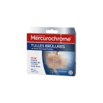 Tulles brlures mercurochrome - la boite de 4