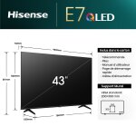 Tv qled 4k 43'' (108 cm) 43e7nq hisense