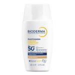 Crème solaire teinté visage spf 50 + ultra fluide bioderma - le flacon de 40ml Crème solaire teinté visage spf 50 + ultra fluide bioderma - le flacon de 40ml