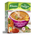 Soupe mouliné lentilles blondes potiron lait de coco la potagere - la brique de 75cl Soupe mouliné lentilles blondes potiron lait de coco la potagere - la brique de 75cl