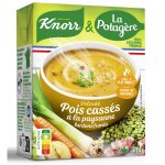 Soupe velout pois casss lardons fums la potagere - la brique de 75cl