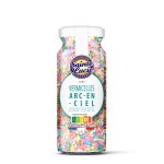 Vermicelles d�cor g�teaux arc - en - ciel sainte lucie - le flacon de 60g