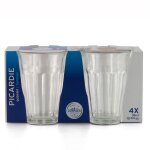 Verre en verre tremp picardie 36cl duralex - le lot 4 verres