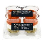 Verrines apro courgettes faon pesto chvre et poivrons guyader - le lot de 4 verrines