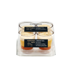 Verrines crevettes au curry, carottes confites et crme pimente guyader - les 4 verrines de 40g