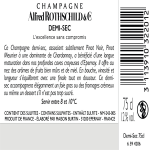 Vin blanc champagne demi sec alfred rothschield & cie - la bouteille