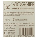 Vin blanc i. g. p. pays d'oc viognier les vignerons - la bouteille Vin blanc i. g. p. pays d'oc viognier les vignerons - la bouteille