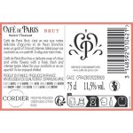 Vin blanc mousseux blanc de blanc brut cafe de paris - la bouteille