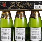Vin blanc mousseux blanc de blanc brut j. kieffer - le pack de 3 bouteilles de 25cl
