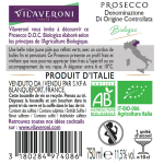 Vin blanc d. o. c. prosecco biologico vilaveroni - la bouteille Vin blanc d. o. c. prosecco biologico vilaveroni - la bouteille