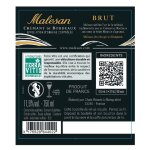 Vin blanc a. o. p. ptillant crmant de bordeaux brut malesan - la bouteille