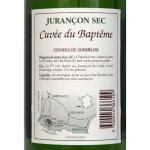 Vin blanc a. o. p. sud ouest juranon cuve du baptme viguerie royale - la bouteille