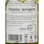 Vin blanc a. o. p. touraine sauvignon la cave d'augustin florent - la bouteille