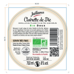 Vin blanc a. o. p. valle du rhne clairette de die jaillance - la bouteille