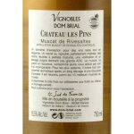 Vin doux naturel muscat de rivesaltes 15, 5% chateau les pins - la bouteille de 75cl Vin doux naturel muscat de rivesaltes 15, 5% chateau les pins - la bouteille de 75cl