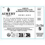 Vin ptillant blanquette de limoux demi - sec aimery - la bouteille de 75cl