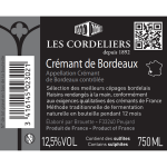 Vin ptillant crmant ros les cordeliers - la bouteille de 75cl