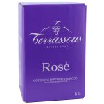 Vin ros languedoc - roussillon terrassous - le cubi de 5l