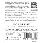 Vin ros a. o. p. bordeaux baron philippe de rothschild mouton cadet - la bouteille