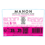 Vin ros a. o. p. ctes de provence manon - la bouteille