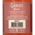 Vin ros vin de pays du val de loire gamay ganichaud - la bouteille de 75cl