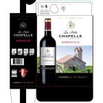 Vin rouge aoc bordeaux la petite chapelle de bordeaux - le cubi de 3l