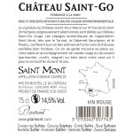 Vin rouge aoc saint mont chateau st go - la bouteille de 75cl
