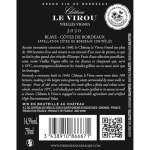 Vin rouge blaye - ctes de bordeaux chateau virou vieilles vignes - la bouteille de 75cl
