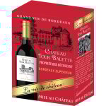 Vin rouge bordeaux chateau tour balette - le cubi de 3l