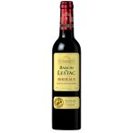 Vin rouge bordeaux merlot aoc baron de lestac - la bouteille de 37, 5cl