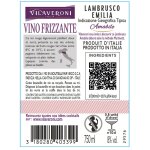 Vin rouge i. g. p. pétillant italie lambrusco emila - la bouteille Vin rouge i. g. p. pétillant italie lambrusco emila - la bouteille