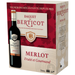 Vin rouge merlot daguet de berticot - la fontaine de 3l