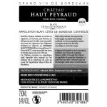 Vin rouge a. o. p. bordeaux merlot cabernet sauvignon chateau haut peyraud - la bouteille