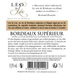 Vin rouge a. o. p. bordeaux suprieur leo by leo - la bouteille