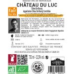 Vin rouge a. o. p. côtes de bourg chateau du luc - la bouteille Vin rouge a. o. p. côtes de bourg chateau du luc - la bouteille
