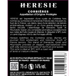 Vin rouge a. o. p. corbières hérésie gerard bertrand - la bouteille Vin rouge a. o. p. corbières hérésie gerard bertrand - la bouteille