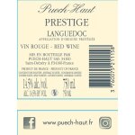 Vin rouge a. o. p. languedoc saint - dr�z�ry puech - haut prestige - la bouteille